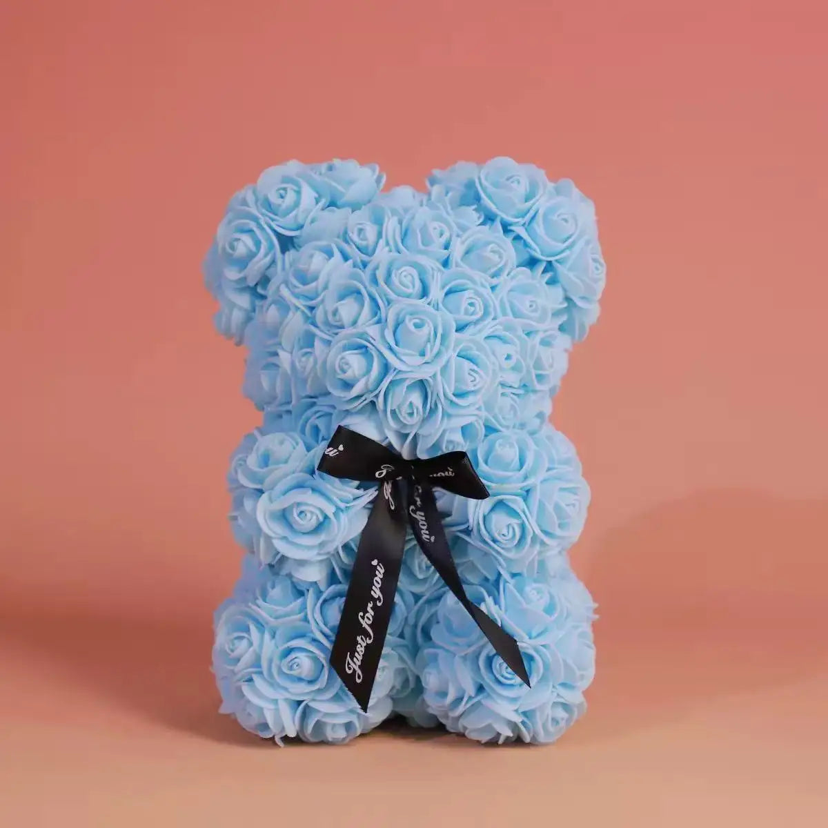 Artificial Teddy Rose Flower Bear with Box