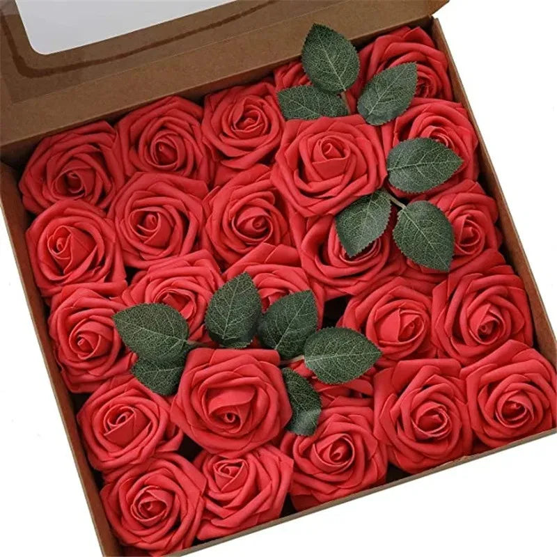 Foam Artificial Roses (15–100pcs) – Elegant Floral Decor for Weddings, Centerpieces & Special Events