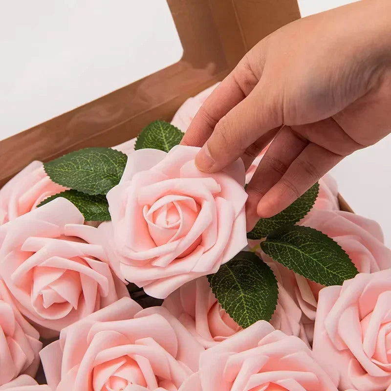 Foam Artificial Roses (15–100pcs) – Elegant Floral Decor for Weddings, Centerpieces & Special Events