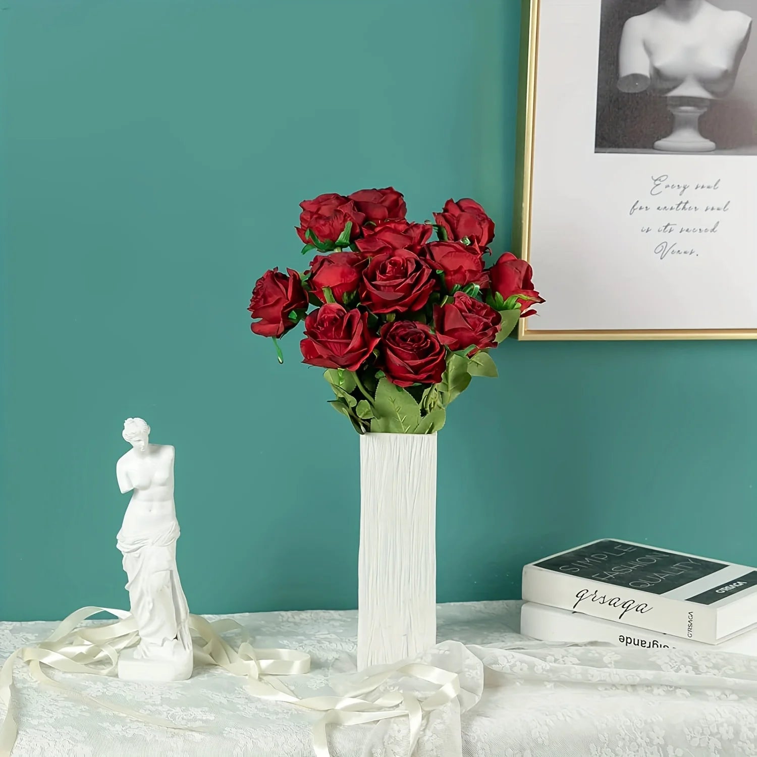 Elegant Artificial Rose Bouquet Set (12pcs) – Real Touch Roses for Timeless Decor & Special Events
Short & Catchy