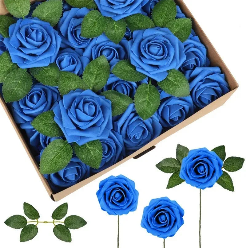 Foam Artificial Roses (15–100pcs) – Elegant Floral Decor for Weddings, Centerpieces & Special Events