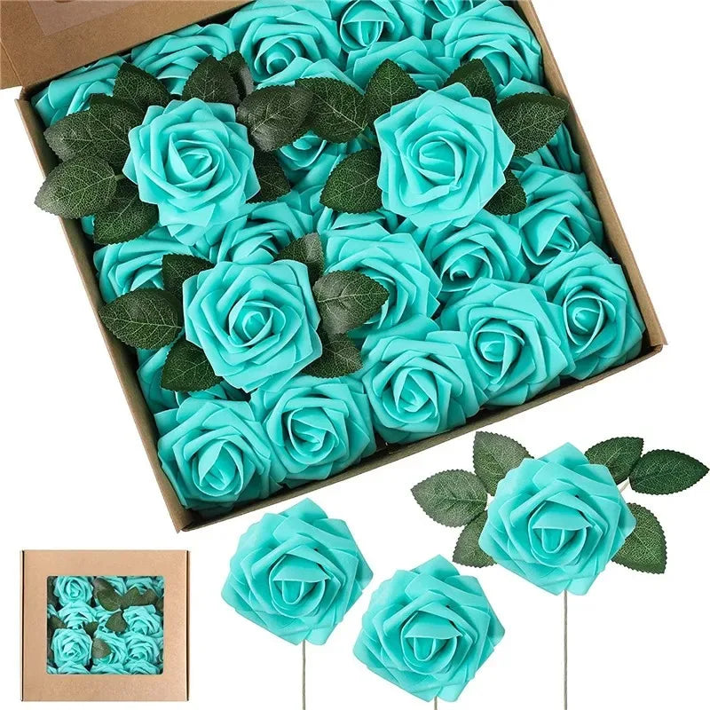 Foam Artificial Roses (15–100pcs) – Elegant Floral Decor for Weddings, Centerpieces & Special Events
