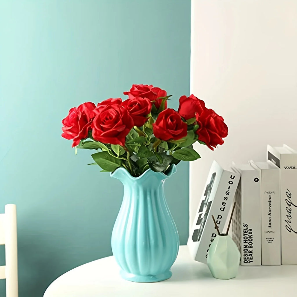 Elegant Artificial Rose Bouquet Set (12pcs) – Real Touch Roses for Timeless Decor & Special Events
Short & Catchy