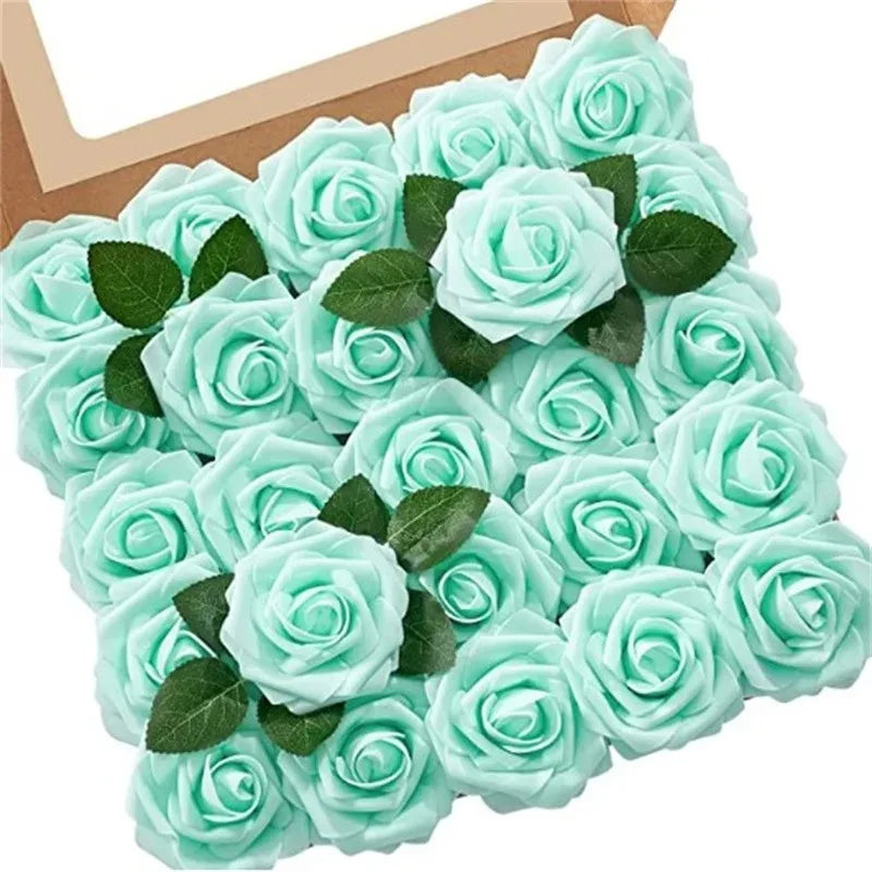 Foam Artificial Roses (15–100pcs) – Elegant Floral Decor for Weddings, Centerpieces & Special Events