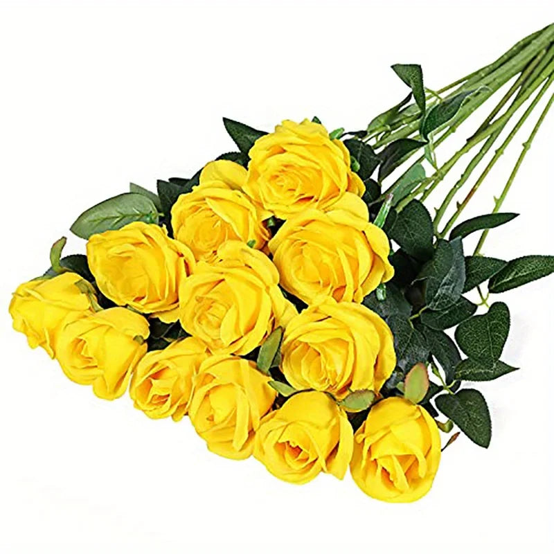 Elegant Artificial Rose Bouquet Set (12pcs) – Real Touch Roses for Timeless Decor & Special Events
Short & Catchy
