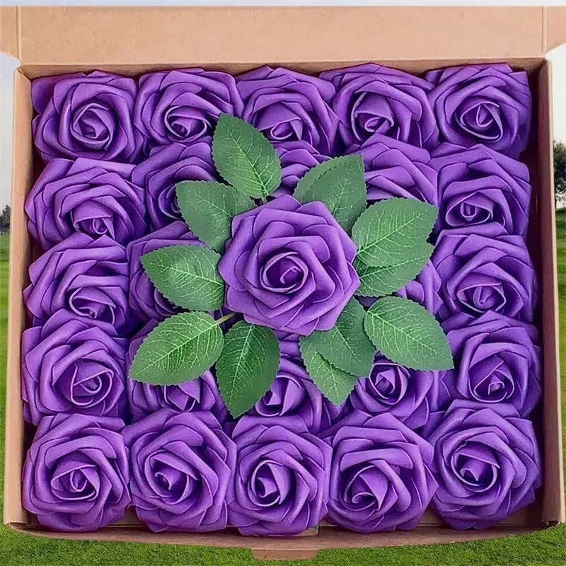 Foam Artificial Roses (15–100pcs) – Elegant Floral Decor for Weddings, Centerpieces & Special Events