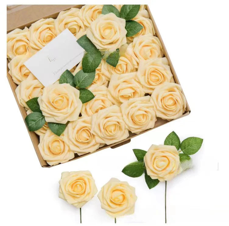 Foam Artificial Roses (15–100pcs) – Elegant Floral Decor for Weddings, Centerpieces & Special Events