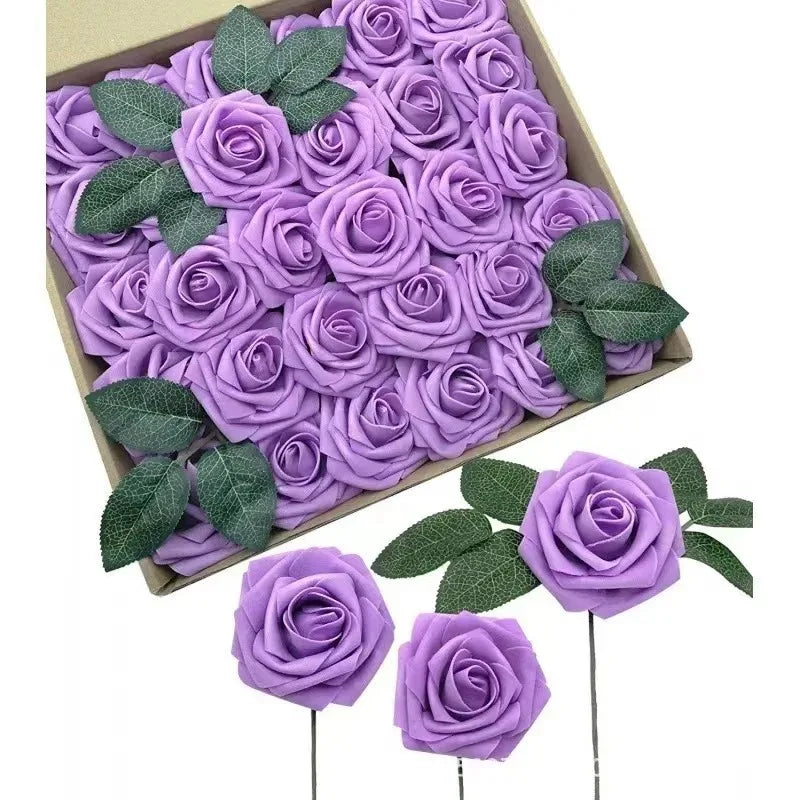 Foam Artificial Roses (15–100pcs) – Elegant Floral Decor for Weddings, Centerpieces & Special Events