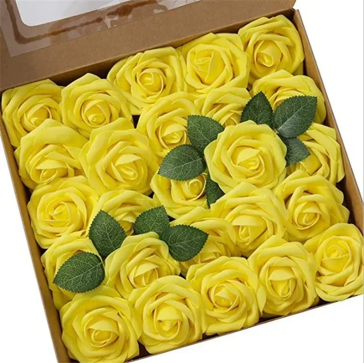 Foam Artificial Roses (15–100pcs) – Elegant Floral Decor for Weddings, Centerpieces & Special Events