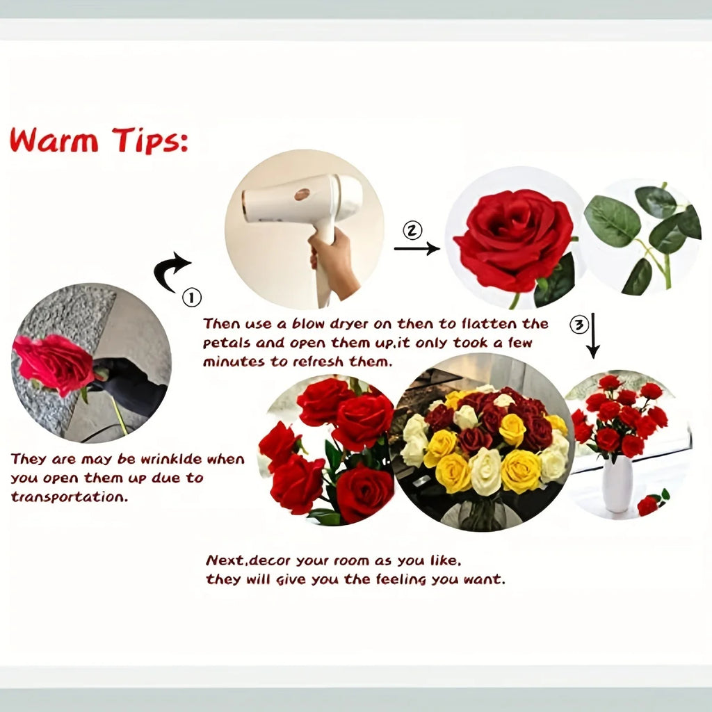 Elegant Artificial Rose Bouquet Set (12pcs) – Real Touch Roses for Timeless Decor & Special Events
Short & Catchy