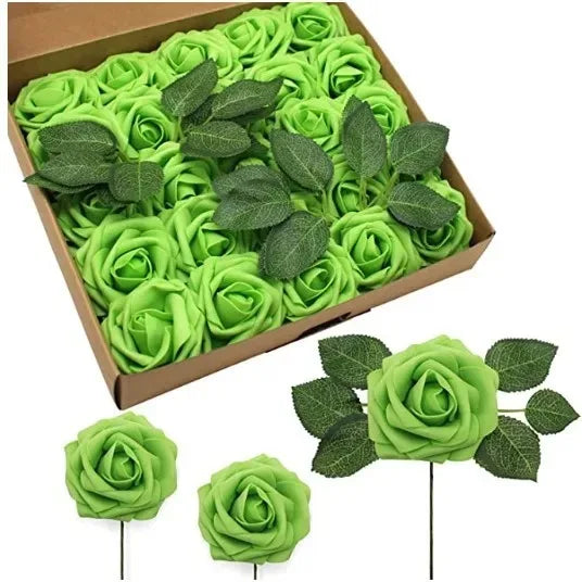 Foam Artificial Roses (15–100pcs) – Elegant Floral Decor for Weddings, Centerpieces & Special Events