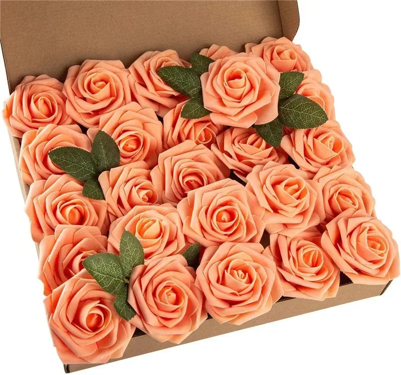Foam Artificial Roses (15–100pcs) – Elegant Floral Decor for Weddings, Centerpieces & Special Events
